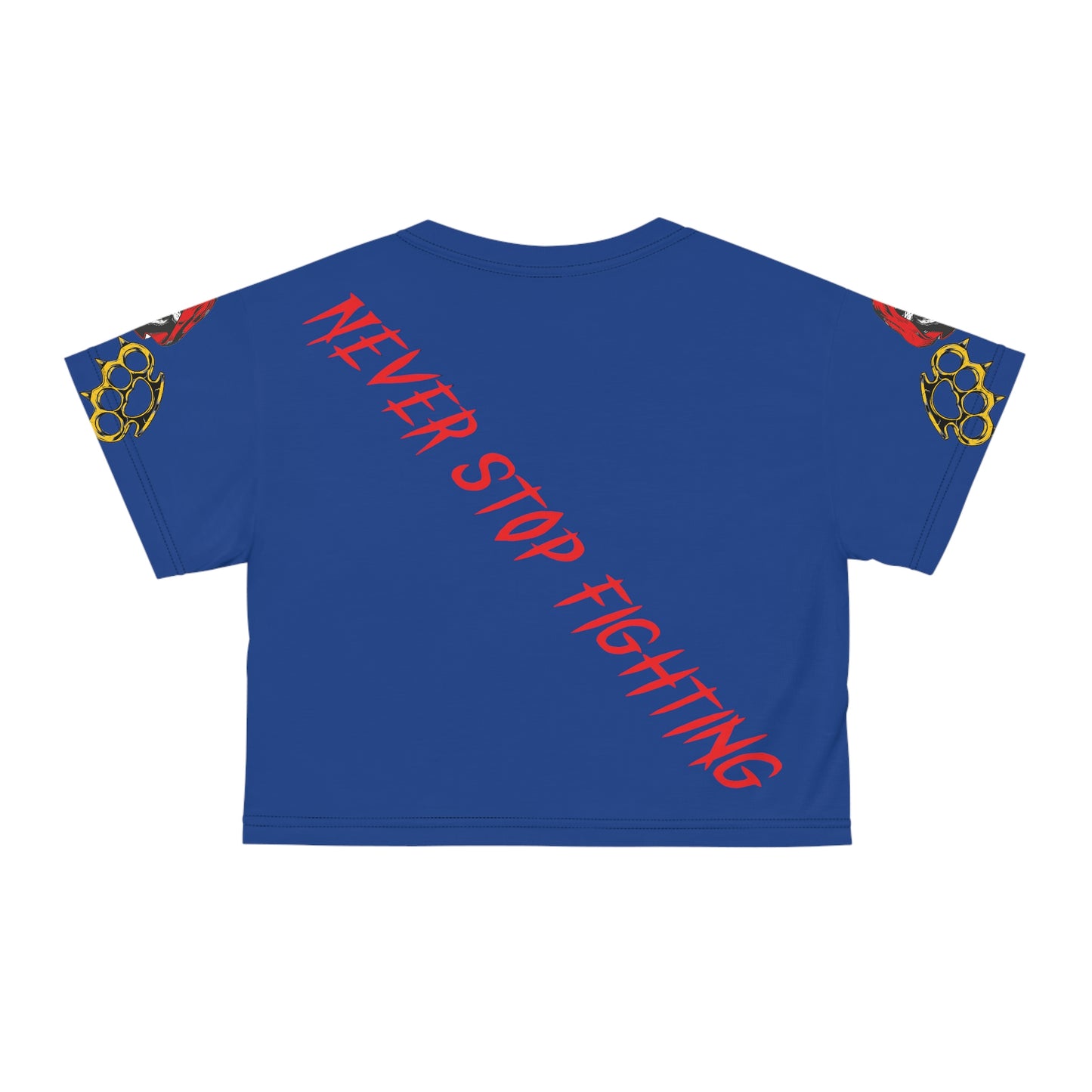 Copy of No One Cares- Crop top in blue