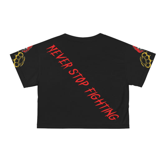 No One Cares- Crop top in black